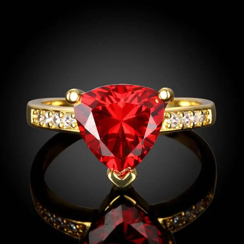 Acessorios Para Mulher Rings Insets Triangle Opal Ruby Jewelry159 10