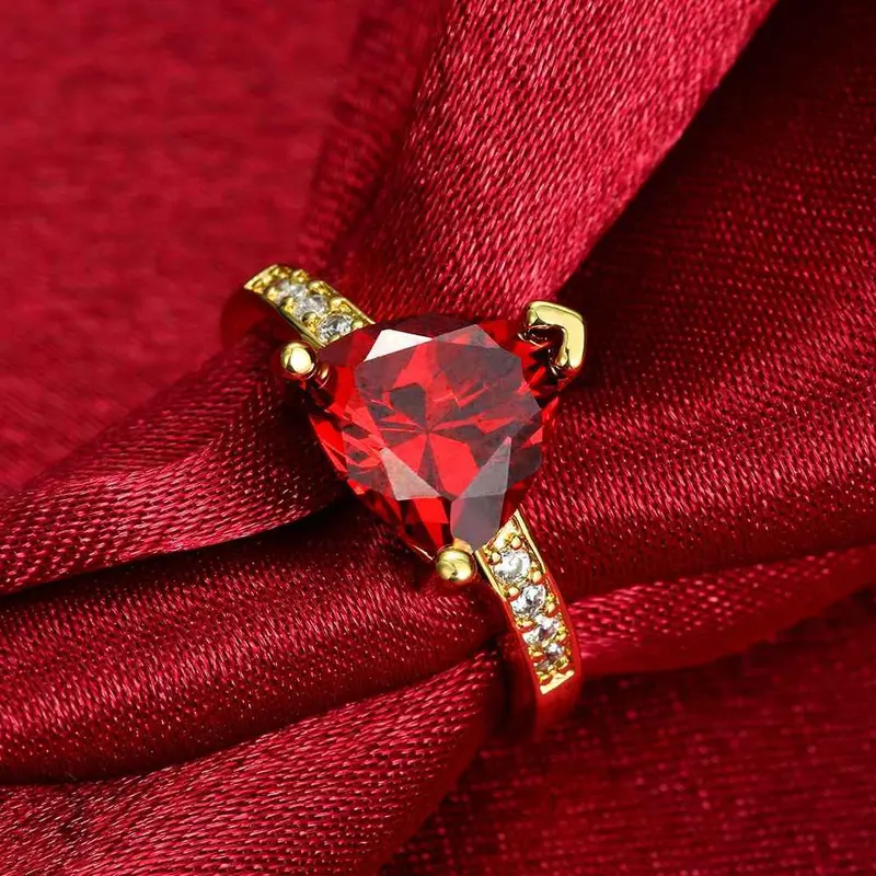Acessorios Para Mulher Rings Insets Triangle Opal Ruby Jewelry159 12