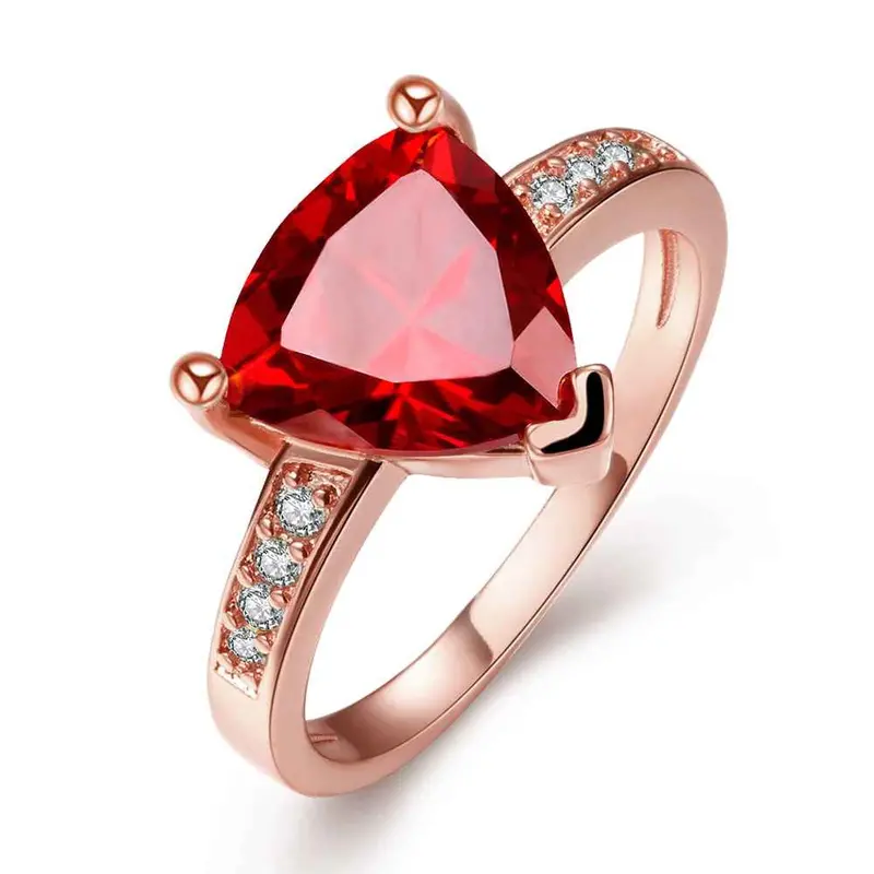 Acessorios Para Mulher Rings Insets Triangle Opal Ruby Jewelry159 2