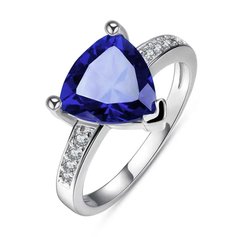 Acessorios Para Mulher Rings Insets Triangle Opal Ruby Jewelry159 3