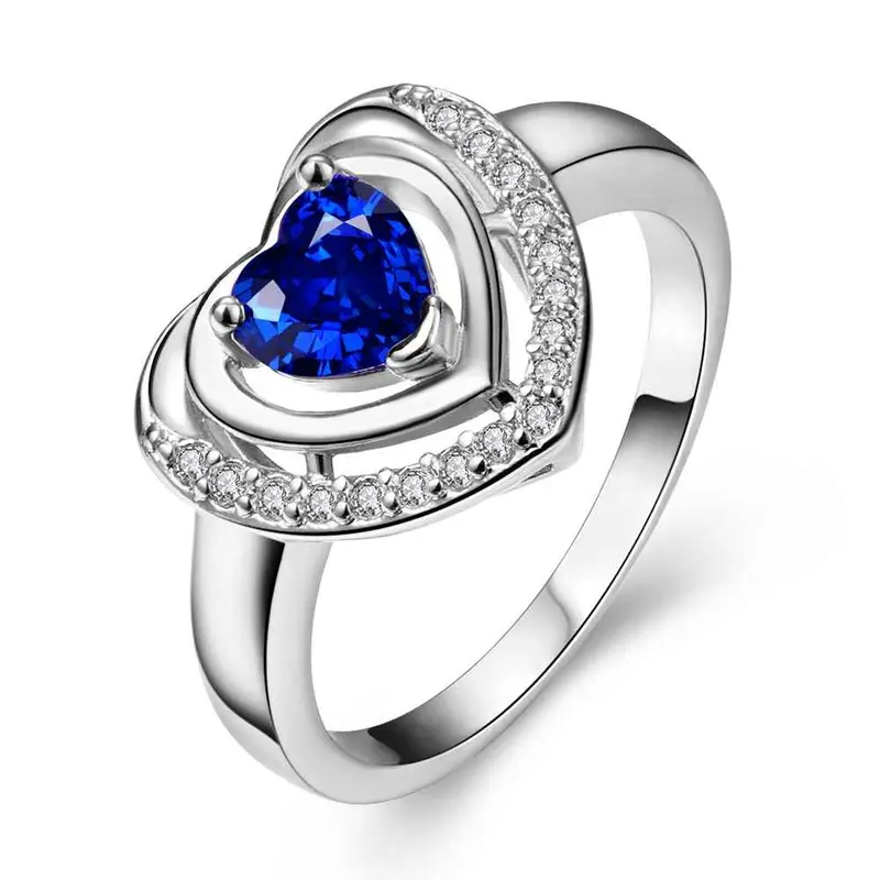 Acessorios Para Mulher Rings Insets Triangle Opal Ruby Jewelry159 6