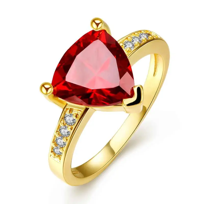 Acessorios Para Mulher Rings Insets Triangle Opal Ruby Jewelry159 7
