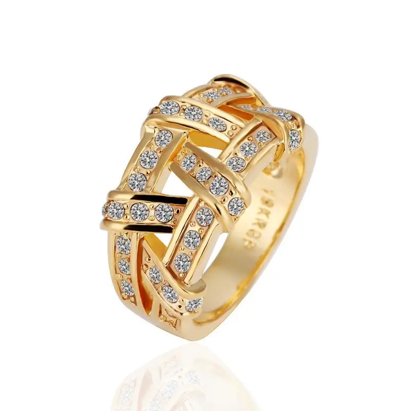 Acessorios Para Mulher Wedding Ring Gold Woven Mesh S In Euros Jewelry255 2