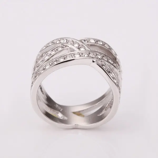 Acessorios Para Mulher Wedding Rings Loom Platinum Plated Anel Masculino Bone253 5