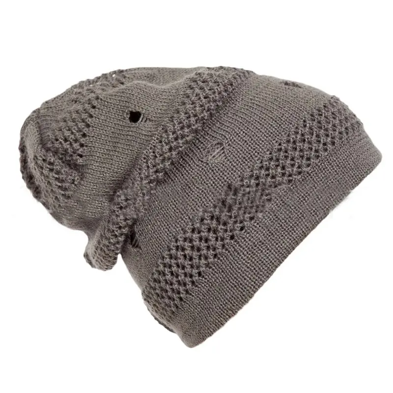 Acrylic Fibresneutral Cap Knitted Beanie Warm Hip Hop Hole With Hat 1