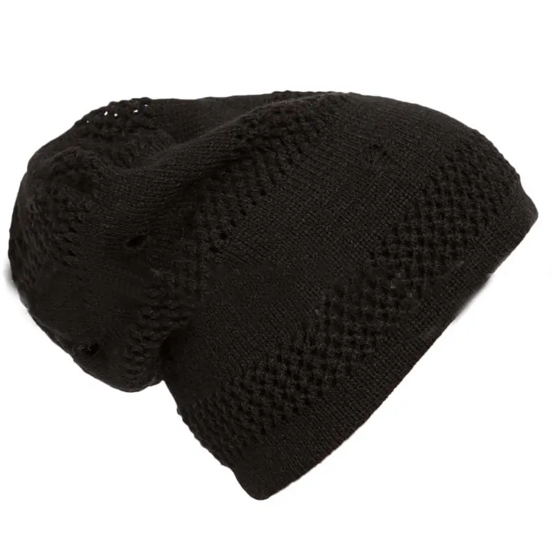 Acrylic Fibresneutral Cap Knitted Beanie Warm Hip Hop Hole With Hat 3