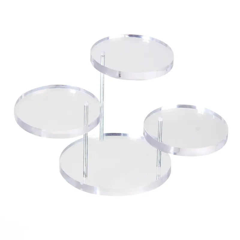 Acrylic Jewelry Display Boxes Holder Rack Box Clear Acrylic Jewelry Organizer 3 Tray Stands For Earring Bracelet Necklace 2