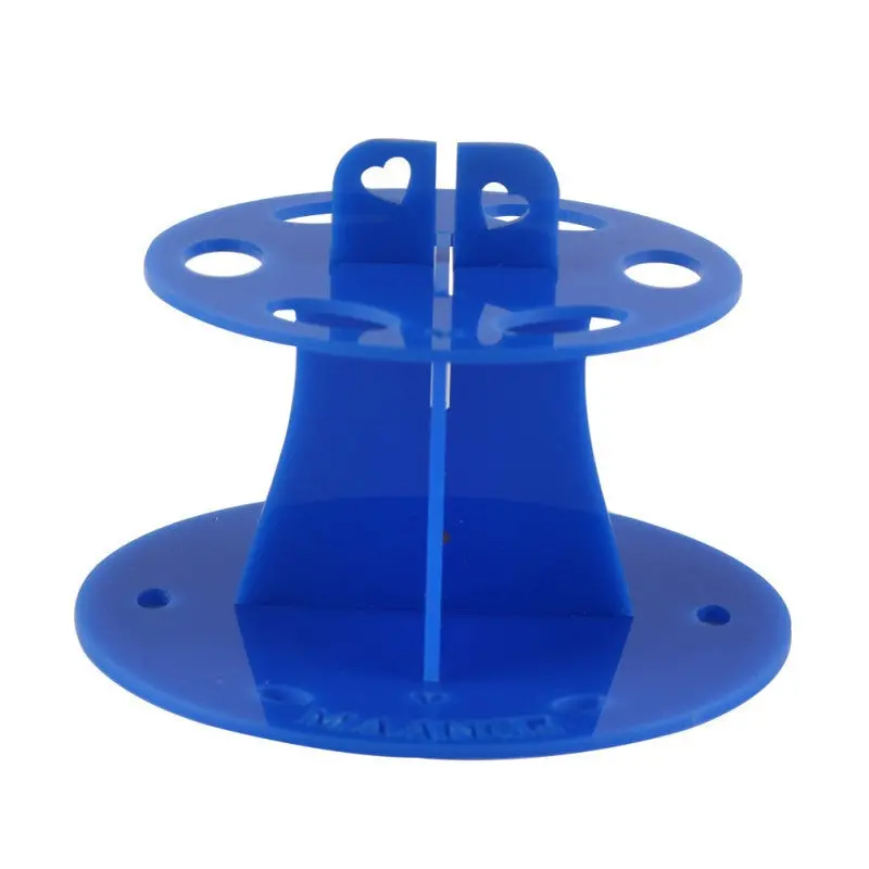 Acrylic Makeup Brush Holder Stand Drying Brush Cosmetic Shelf Rack Toothbrush 6 Hole Oval Makeup Brush Organizer 2