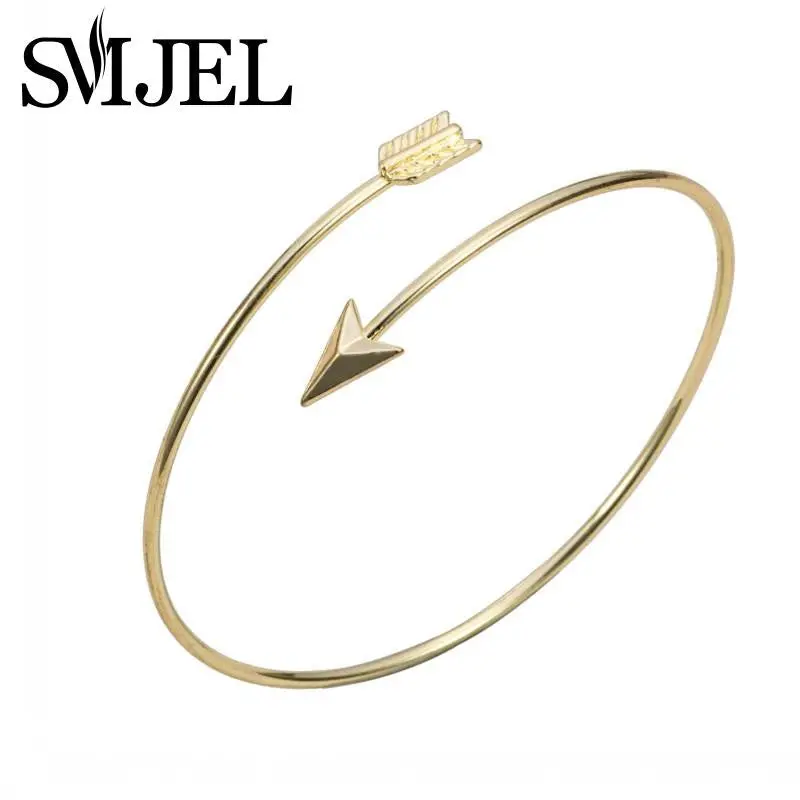 Adjustable Arrow Bangle Cuff Tiny Gold Arrow Bangle Jewelry Bracelet 30Pcs-G016 2