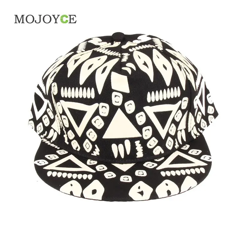 Adjustable Fashion Night Lighted Hip-Hop Hat Outdoor Luminous Baseball Hat Print Sports Baseball Cap 3