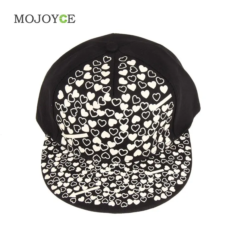 Adjustable Fashion Night Lighted Hip-Hop Hat Outdoor Luminous Baseball Hat Print Sports Baseball Cap 5