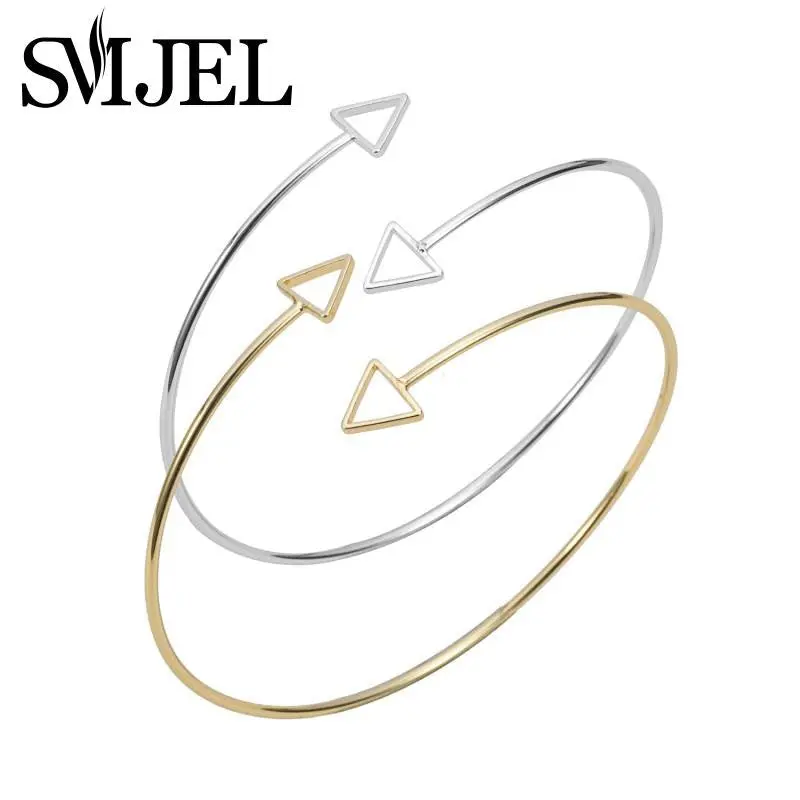 Adjustable Triangle Bangle Bracelets Silver Arrow Bracelet 30Pcs-G018 1