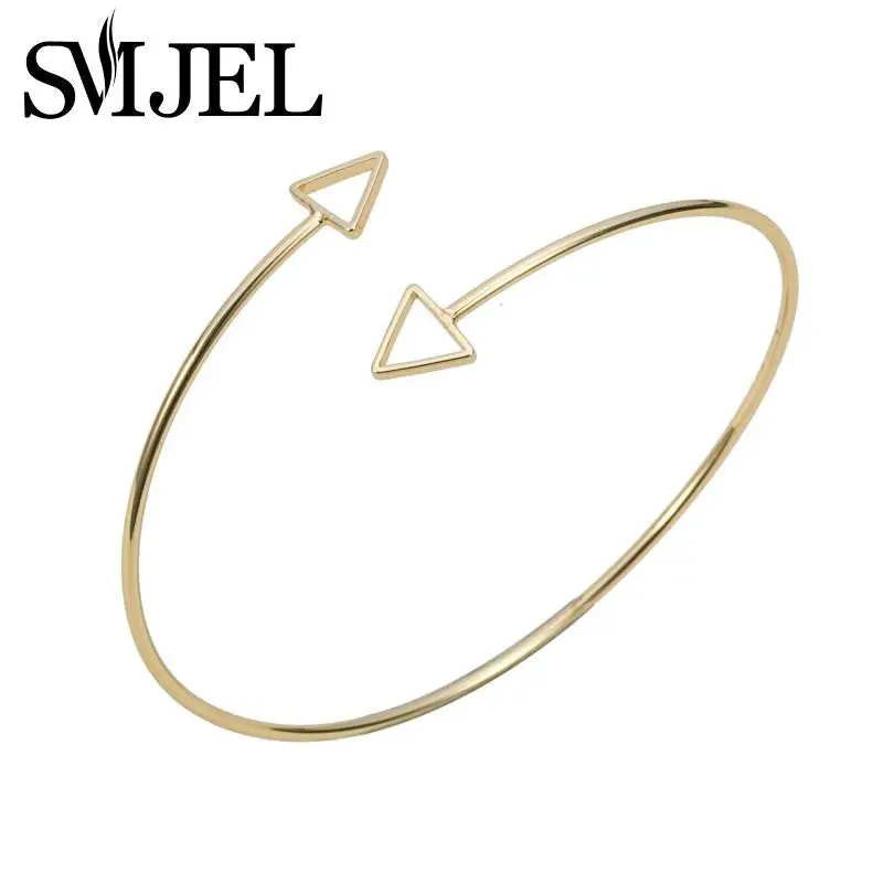 Adjustable Triangle Bangle Bracelets Silver Arrow Bracelet 30Pcs-G018 2