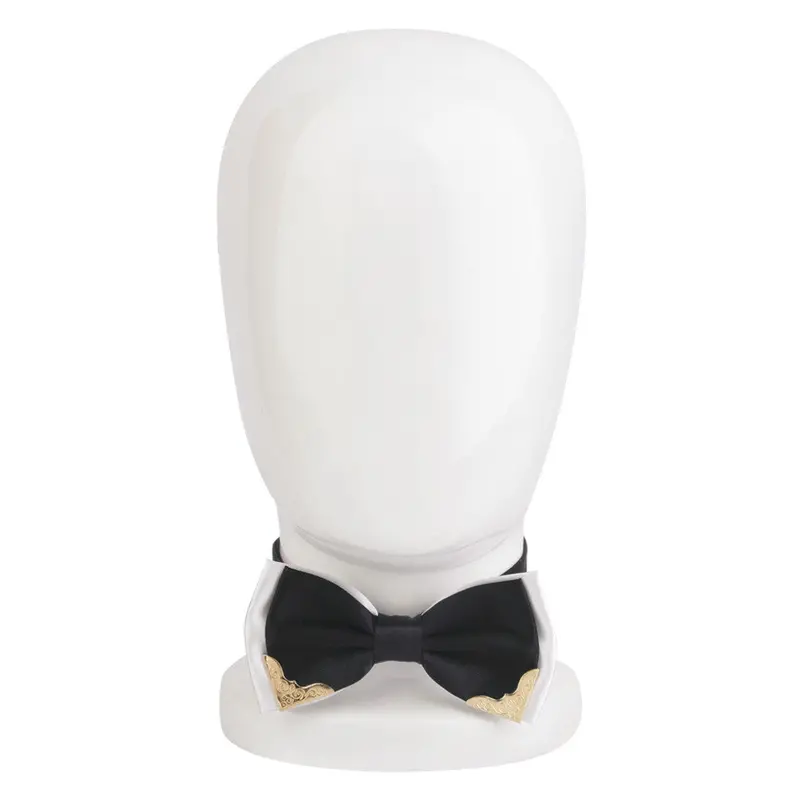 Adjustableformal Wedding Party Pre Tied Bow Tie Deluxe Gold Corner 5