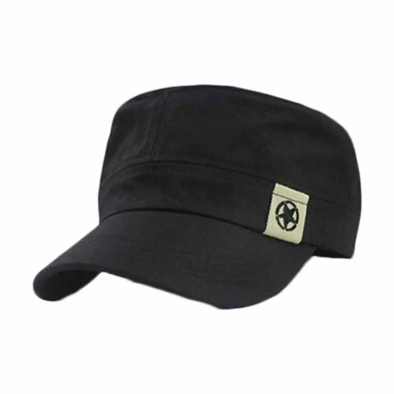 Adult Men Women Cap Adjustable Flat Roof Hat Cadet Patrol Bush Hat Baseball Field Cap 2