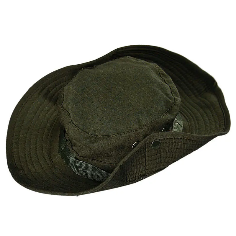 Adult Men Women Cap Bucket Hat Sun Hats Wide Cap Brim Military Hat 1