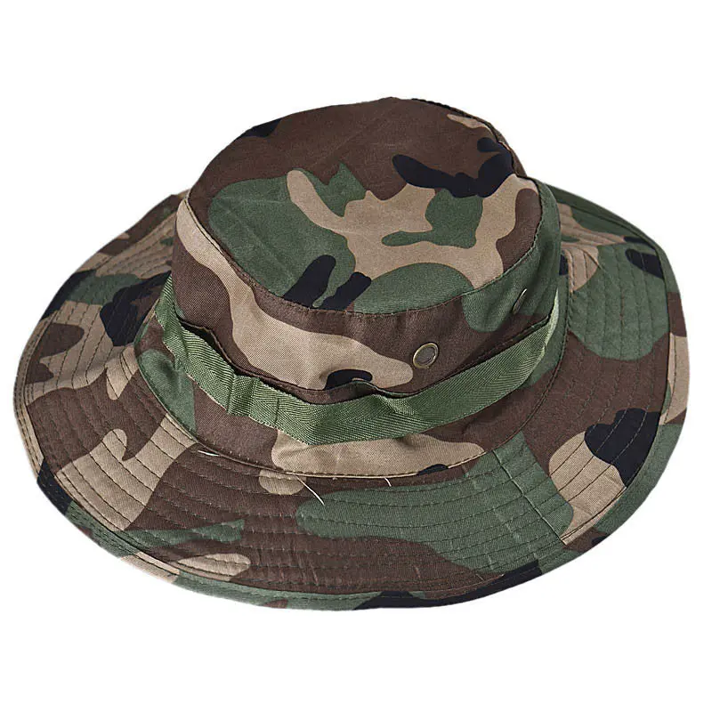 Adult Men Women Cap Bucket Hat Sun Hats Wide Cap Brim Military Hat 5