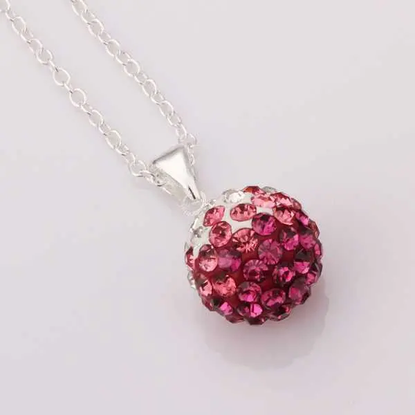 African Beads Choker Necklace Pink Crystal Vintage Necklace Ruby Jewelry 2