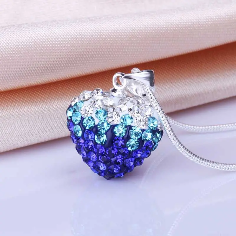 African Beads Choker Necklace Sapphire Crystal Collier Plastron Sport 1