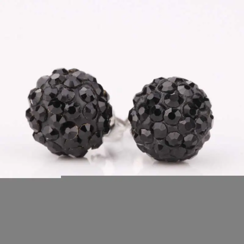 African Beads Earings Jewelry Black Crystal Stud Cuff Floating Charms 1