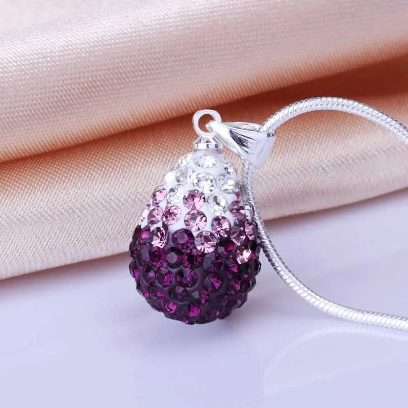 African Beads Necklaces & Pendants Violetta Crystal Colar Feminino Personalized 2