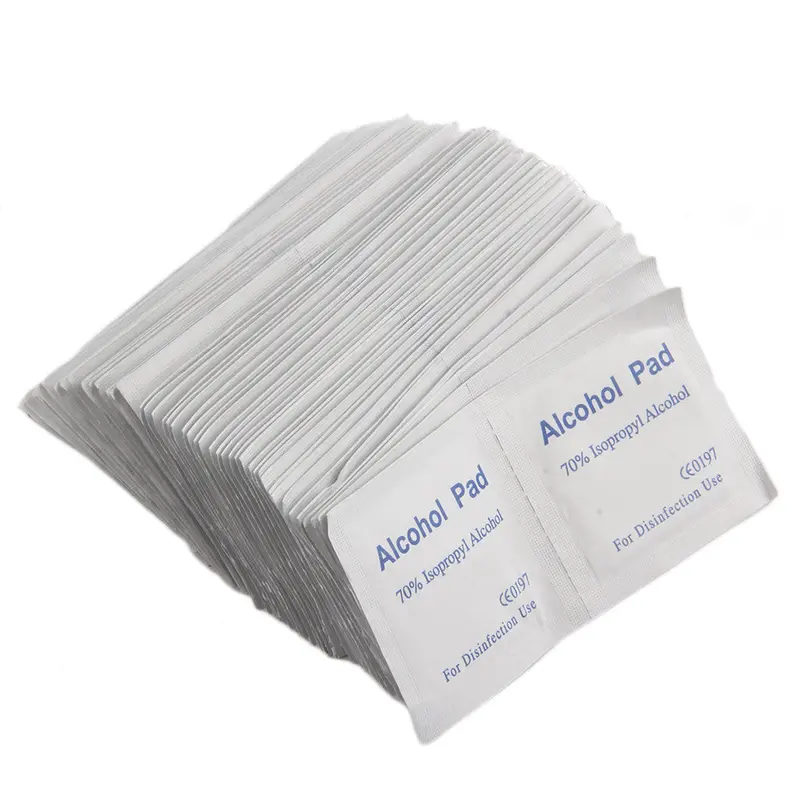 Alcohol Wipe Pad Medical Swab Sachet Antibacterial Tool Cleanser 100Pcs 1