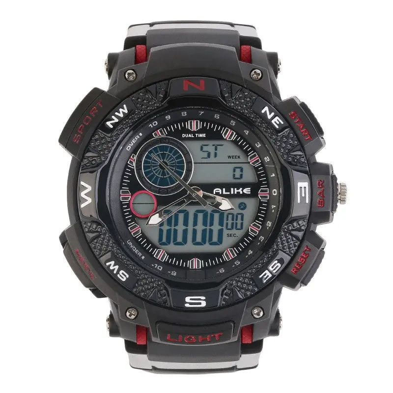 Alike Ak1389 Digital Sport Date Chronograph Back Lightwrist Watch With Orange, Black, Red, Green, Blue, Yellow Color 3