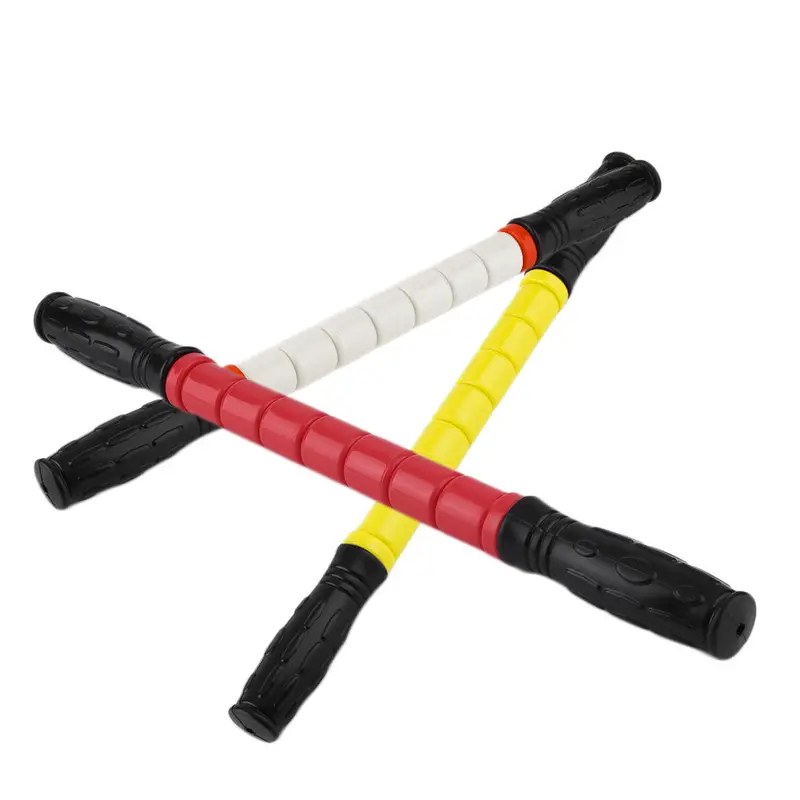 Allaying Tiredness 18" Yoga Exercise Roller Leg Body Back Muscle Trigger Point Massager Stick Eliminate Fat Lose Weight 1