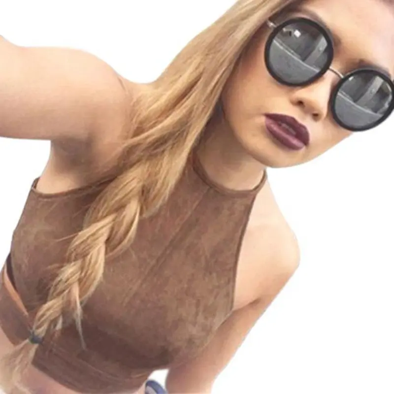 Allmatch Sexy Backless Bandage Halter Crop Top Women's Short Camisoles Cropped Top Bralette 1