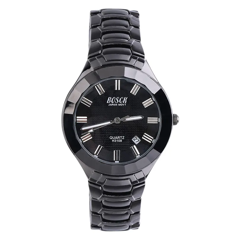 Alloy Steel Business Quartz Watches Casual Waterproof Watches 1