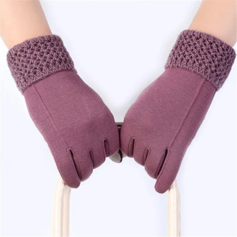 Amazing 2 Styles Beautiful Candy Colors Fashion Womens Girls Screen Outdoor Sport Warm Gloves 10