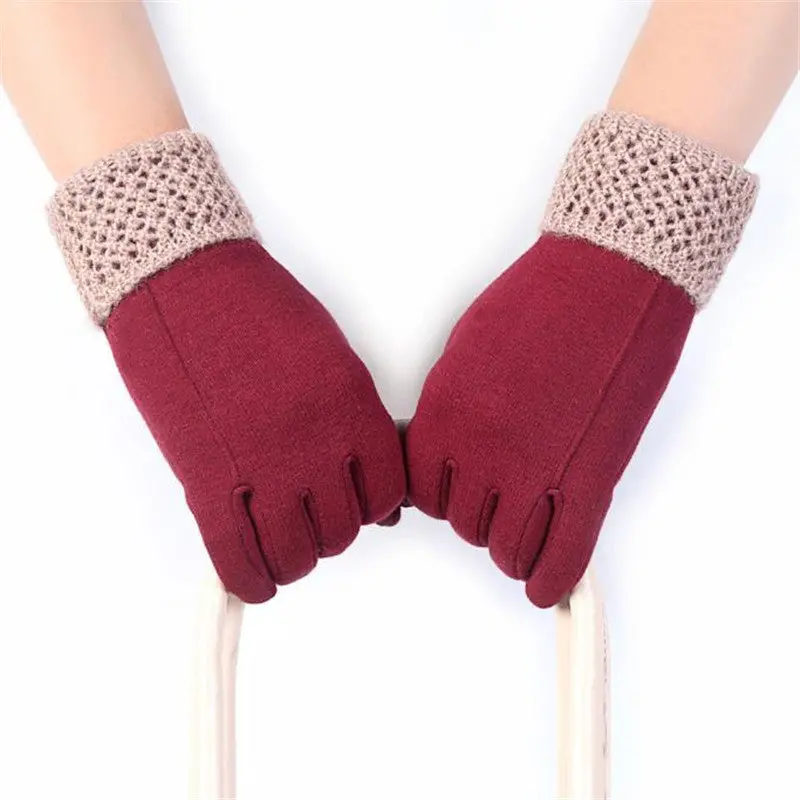 Amazing 2 Styles Beautiful Candy Colors Fashion Womens Girls Screen Outdoor Sport Warm Gloves 11