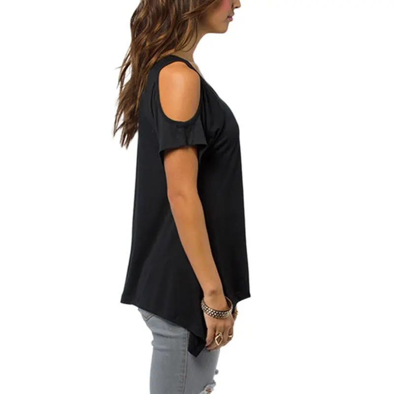 Amazing Sexy Loose Short Sleeve Shirt Women Casual T-Shirt Style 3