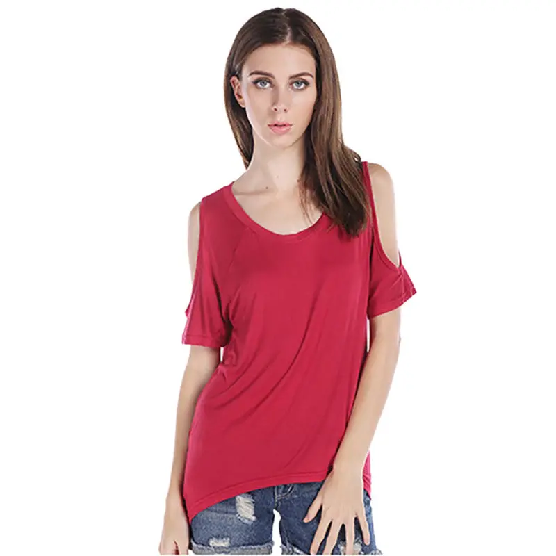Amazing Sexy Loose Short Sleeve Shirt Women Casual T-Shirt Style 6