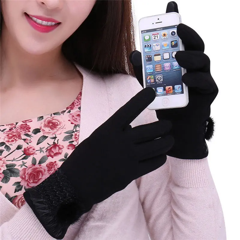 Amazing Solid 4 Styles Beautiful Candy Colors Fashion Womens Girls Screen Outdoor Sport Warm Gloves 1
