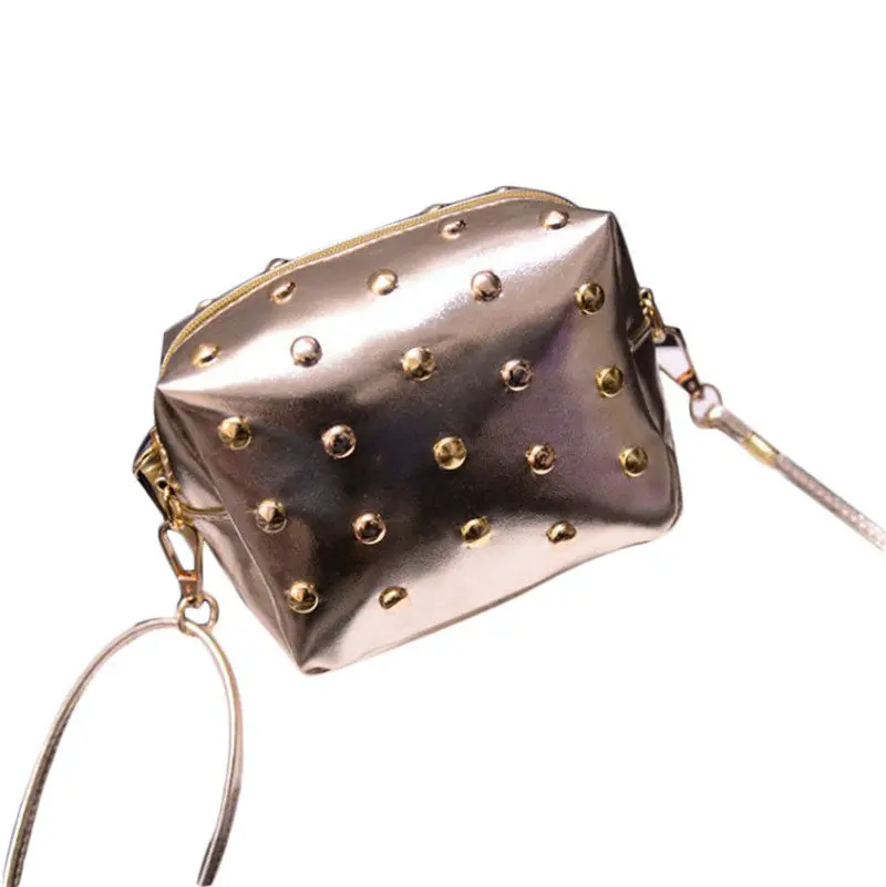 Amazing Women Cute Cy Colors Messenger Bags Rivet Shoulder Bag Leather Crossbod Flap 4