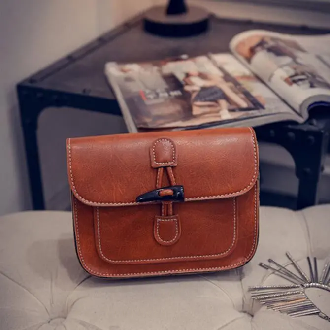 Amazing Women Girls Leather Hbag Cross Body Shoulder Messenger Bag Flap 2