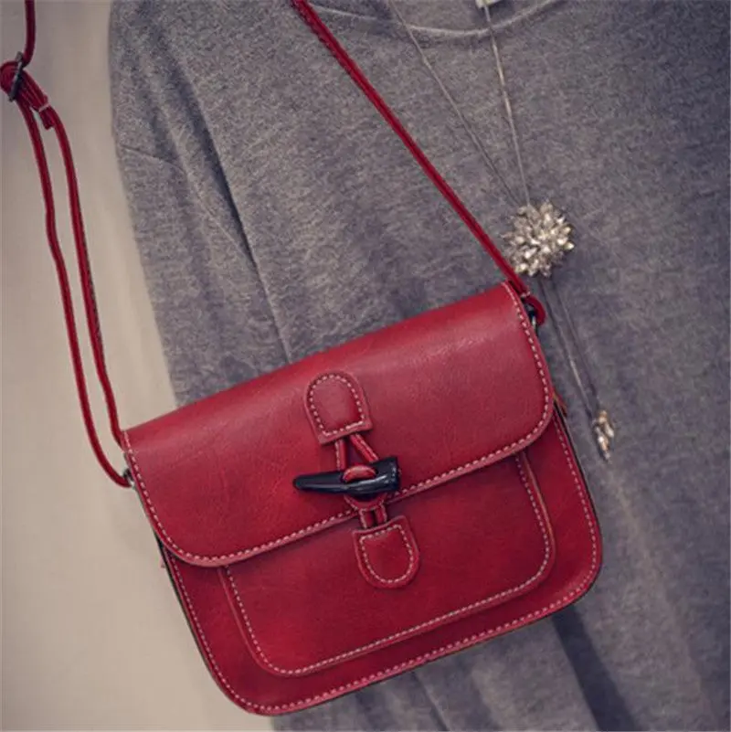 Amazing Women Girls Leather Hbag Cross Body Shoulder Messenger Bag Flap 5