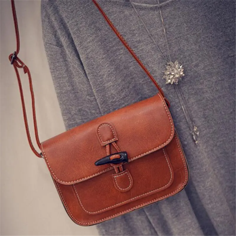 Amazing Women Girls Leather Hbag Cross Body Shoulder Messenger Bag Flap 6