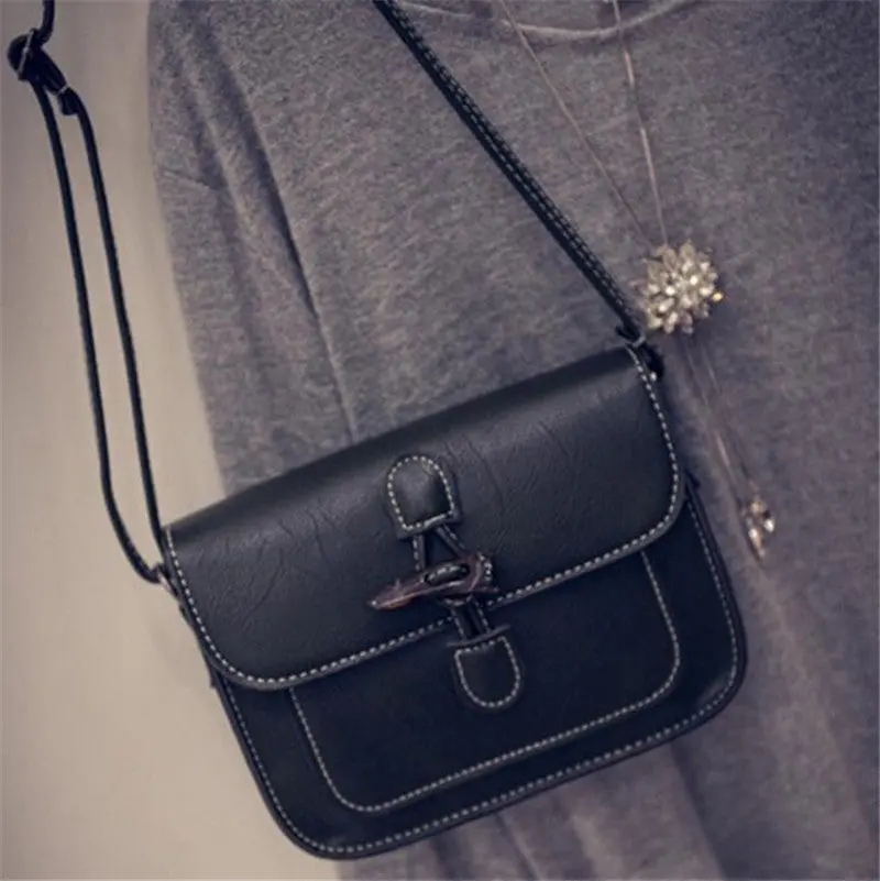 Amazing Women Girls Leather Hbag Cross Body Shoulder Messenger Bag Flap 6