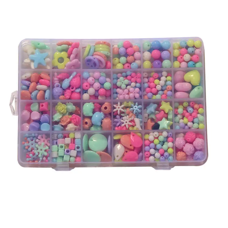 Amblyopia Cy Color Diy Bracelet Wear Beads Kids Toys For Children Geometric Personalized Jigsaw Puzzle Educational Toy 1
