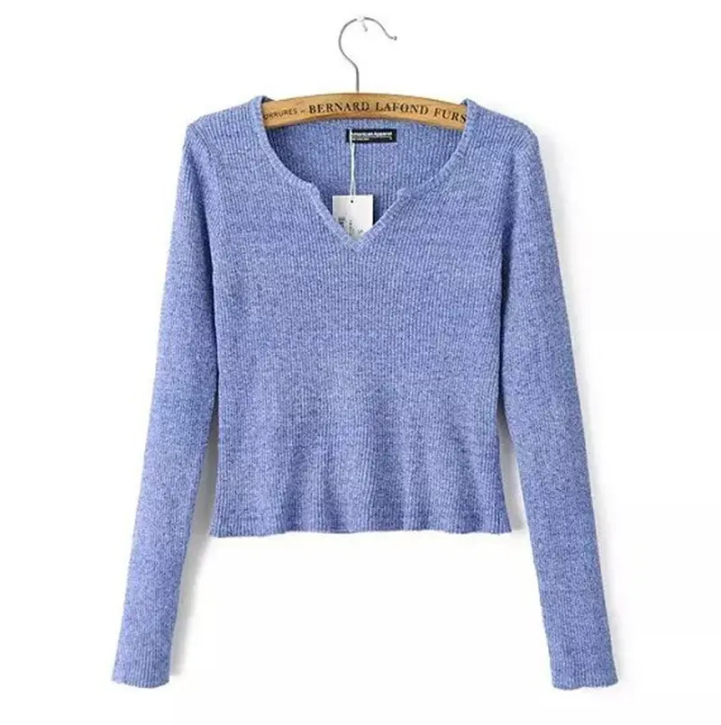 American Apparel Sexy V Neck Jumper Pullovers Truien Poncho Dames Kleding Jerseis Mujer Pull Femme Short Sweaters Knitwear 1