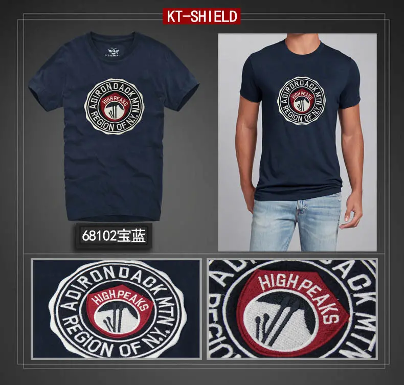 American Men Shirt Cotton Short Sleeve Man Clothing Apparel Men T-Shirt Camisetas Masculinas S-Xxl 1