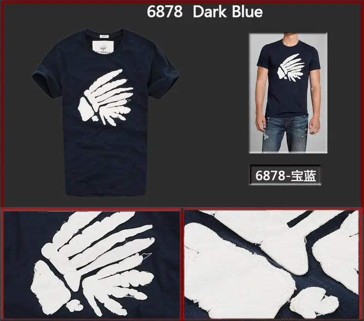 American Style Men Shirt Cotton Short Sleeve Man Clothing Apparel Men T-Shirt Camisetas Masculinas S-Xxl 11