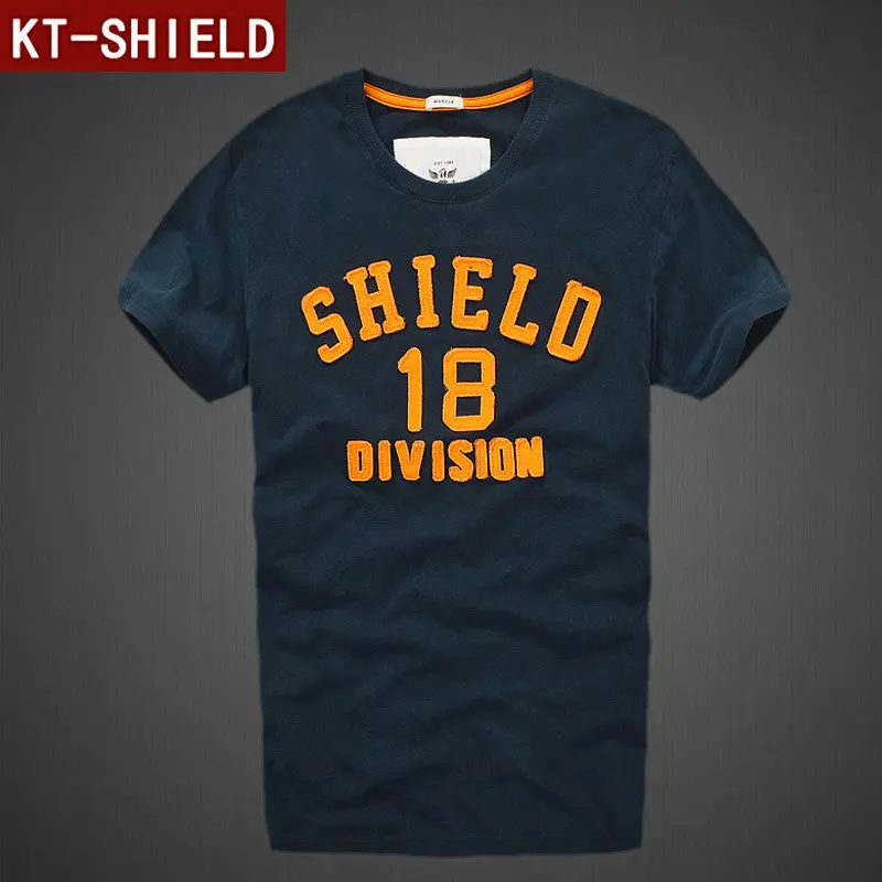 American Style Men Shirt Cotton Short Sleeve Man Clothing Apparel Men T-Shirt Camisetas Masculinas S-Xxl 22