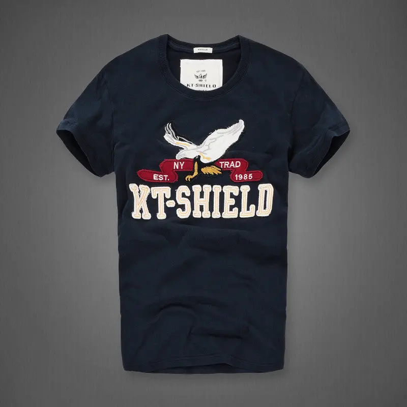 American Style Men Shirt Cotton Short Sleeve Man Clothing Apparel Men T-Shirt Camisetas Masculinas S-Xxl 23
