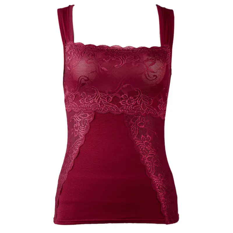 And Lacesleeveless Tank Tops Underwear Vest Slim Sexytank Top Keeping Body Warm 8