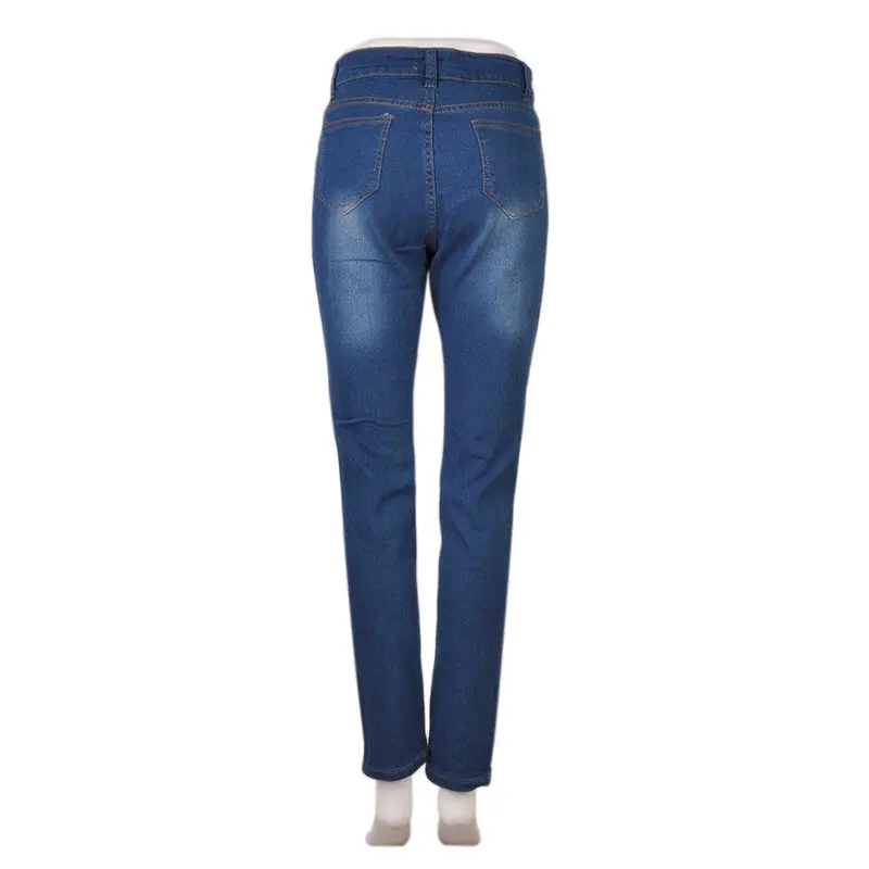 And Stylish Ladies Cotton Denim Pants Stretchelastic Slim Ripped Skinny Jeans Denim Jeans 3