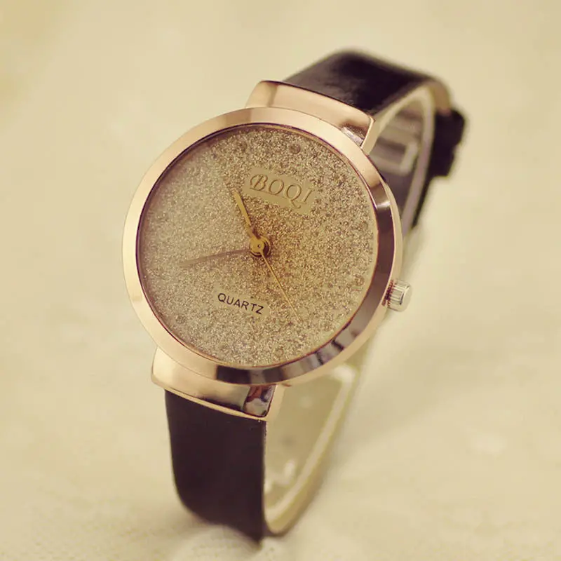 Ands Starry Simple Temperament Belt Table Diamond Quartz Watch 1
