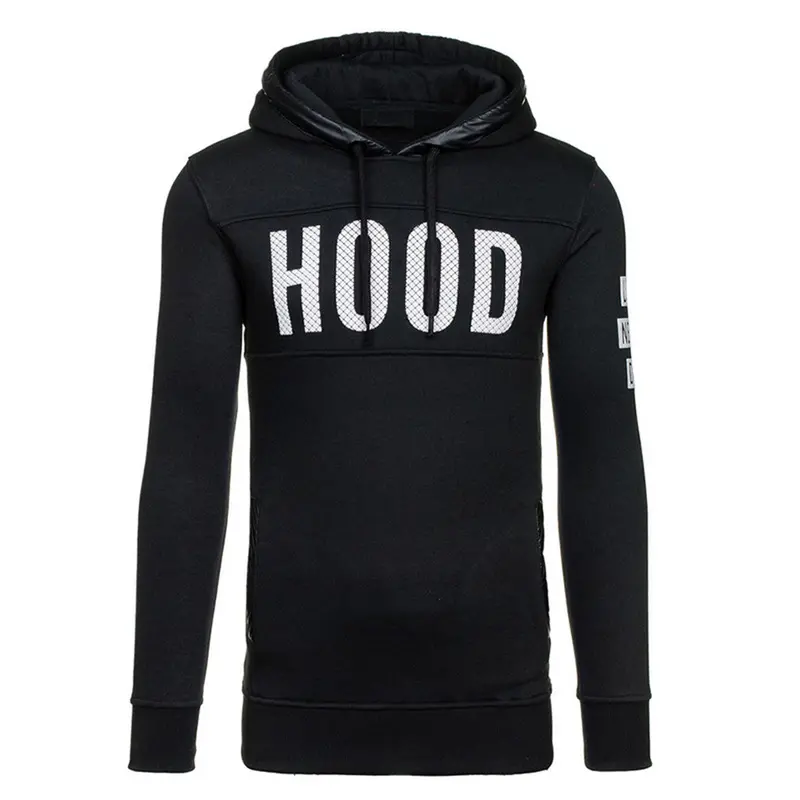 Andset Hand Cotton Printing Thicken Long-Sleeved Fleece Hoodedyouth Warm Sweatshirts Hoodies 1